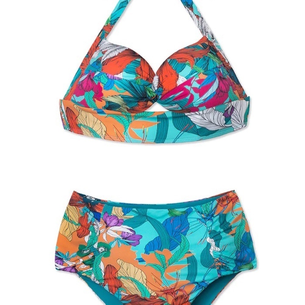 Wet Swimwear colorful bikini top and bottom NWT